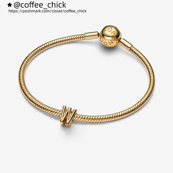 Pandora Letter W Alphabet Charm - Picture 3 of 5